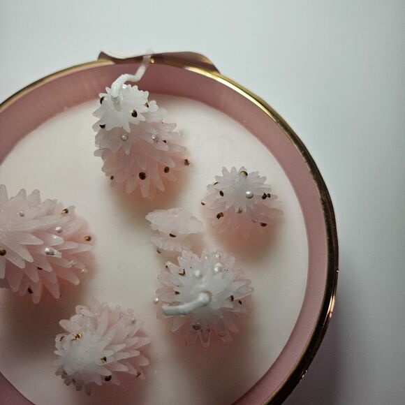 Sincerely Jules Home frost Pink christmas tree candle New *One Tree Top Fell* - Picture 6 of 7